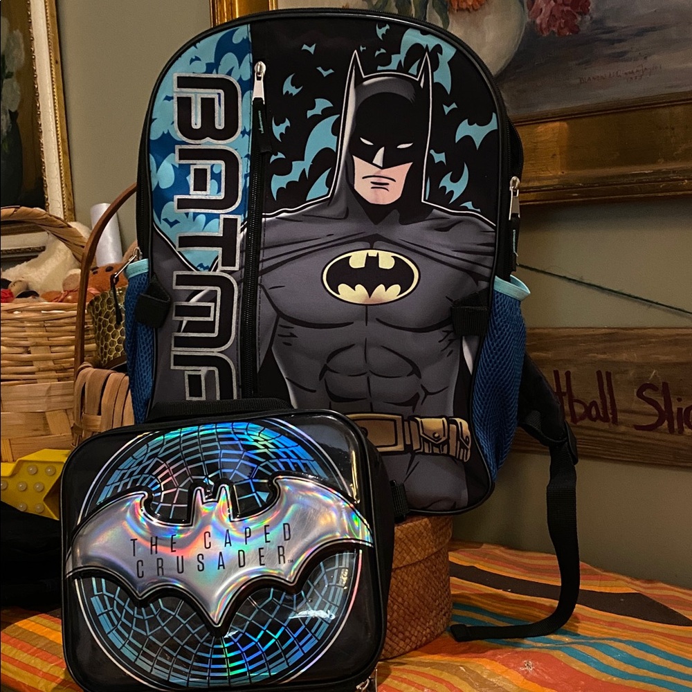 DC Comics Batman backpack, including an insulated Batman lunch bag